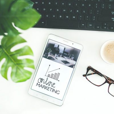 online marketing photo on desk