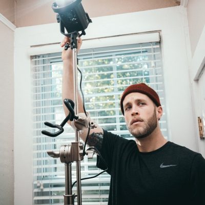 lighting set up, fixing light